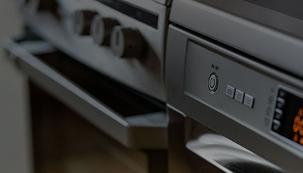 Clean stove top in a Kitchen