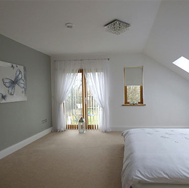 A bedroom that required painting and cleaning in Oshawa