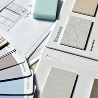 Paint colour samples